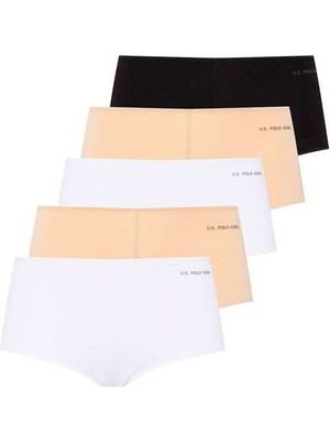 Kadın Renkli Pamuklı 5'li Paket Şort 67004