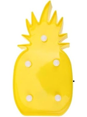 AD96YT0057 Ananas Şeklinde Ledli Dekoratif Eğlenceli Çocuk Gece Lambası ve Çok Amaçlı Aydınlatıcı Dekor