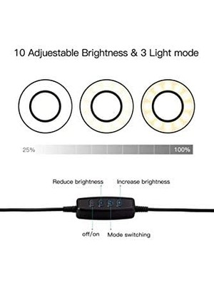 LED Ring Light Youtuber Makyaj Akrobat LED Halka Işık Kuaför, Halka Video Işığı, Canlı Aramalar Için Işık Kaynağı Lamba,telefon Tutuculu Stand Işıklı, Işık Desteği Sarı Beyaz Gün Işığı Jd-01