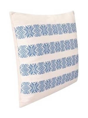 Chantilly Mavi Dokuma Pamuk Yastık 50X50CM