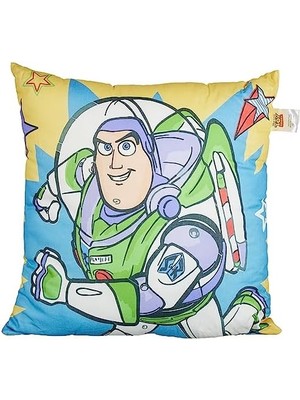 Toy Buzz Desenli Pamuk Kırlent, Çok Renkli, Tek Parça