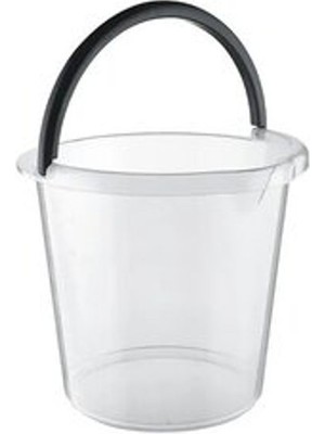 4 Adet Tuffex 13 L Şeffaf Oluklu Temizlik Kovası