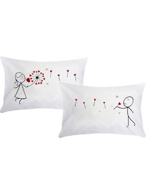 3 Adet Samteks 2'li Desenli Yastık Kılıfı 50 x 70 cm