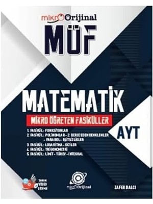 Ayt Matematik Möf Mikro Öğreten Fasiküller