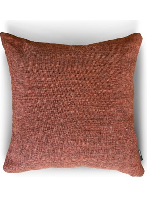 New York Reddish Dokulu Düz Dekoratif Kırlent/yastık Kılıfı 45X45 CM,%100 Polyester Döşemelik Kumaş