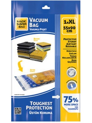 4 Adet Kios Vakumlu Saklama Poşeti Tekli Xl 55 x 90 cm