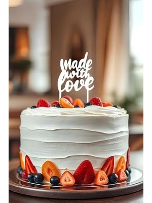 Aşk Doğum Günü Pastası Süsleme, Pasta Süsü, Yeniden Kullanılabilir, OCT73