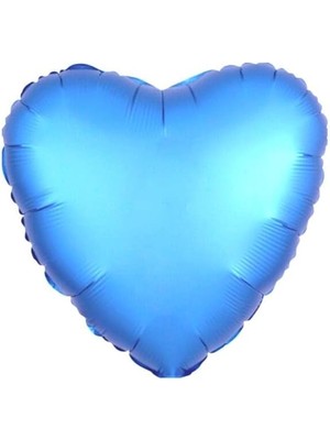 Mavi Renk Kalp Folyo Balon 24 Inç