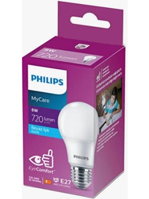 Ledbulb 8-60W E27 6500K Beyaz Işık 720 Lümen
