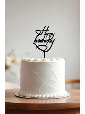 Happy Birthday Doğum Günü Pastası Süsleme, Pasta Süsü, Yeniden Kullanılabilir, OCT14