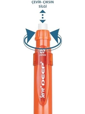 Deep Natural Colors 0.7mm Mekanik Kurşun Kalem - Kiremit