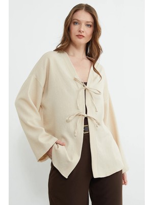 FullaModa Önü Bağlamalı Salaş Kimono