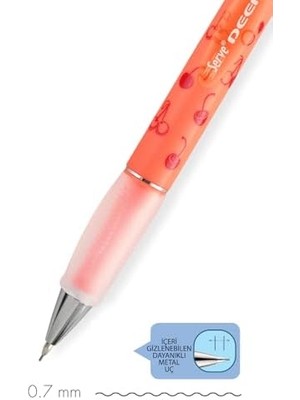Deep Mekanık Kursun Kalem 07MM Fos Kırmızı Kiraz