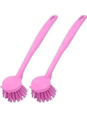 Lavabo Temizleme Fırçası, 2 Adet (Pembe)
