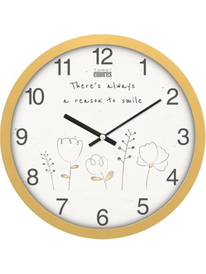 30 cm Gerçek Cam Sessiz Mekanizma Duvar Saati