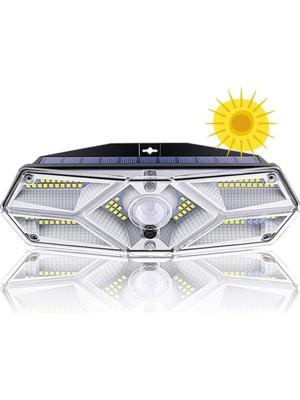 Güneş Enerjili Hareket Sensörlü, 6 Taraflı 104 LED AYDINLATMA/GT-SL13