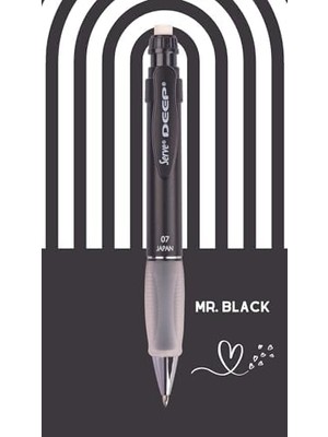 Deep Mek. Kursun Kalem 07MM Metalık Mr Sıyah