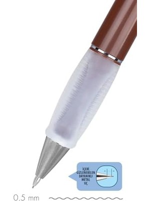 Deep Mekanik Kurşun Kalem, Toprak Tonları, 0.5 Mm, 6'lı Kutu