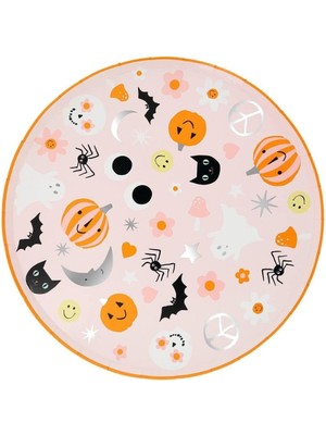- Groovy Halloween Dinner Plates - Bayramı Karakterli Tabaklar (L) (8'li)