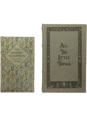 Co-Op Mdf ve Kanvas Kitap, 2'li Set All The Things Saklama Kutusu, Doğal, 2