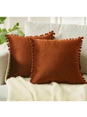 urfakent bilişim ve medya danışmanlık 2'li Ponponlu Kırlent Kılıf Seti 40 x 40