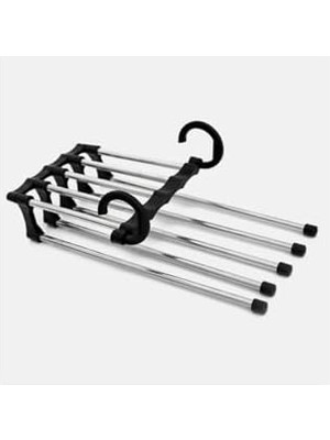 Pantolon Askısı Hareketli Dolap Içi 2 Katlı Katlanabilir 5'li,pantolon,kravat,etek,şal,elbise Için Organizer Askı