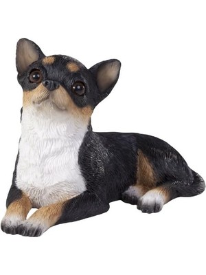 Sandicast Orijinal Beden Tri Chihuahua Heykel, Siyah, S Beden