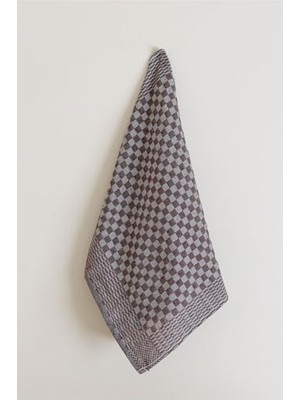 & Kareli Kahverengi Mutfak Kurulama Bezi 40X60 cm