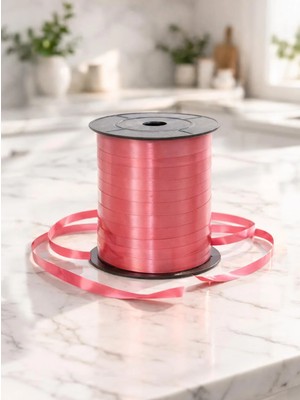 Parti Adresi Kırmızı Rafya Kurdele – Hediye Paketleme balon Bağlama Şeridi 8 mm 200 mt