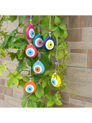 7'li Nazarlık Nazar Boncuğu Balkon Bahçe Duvar Dekor Ev Ofis Hediyesi