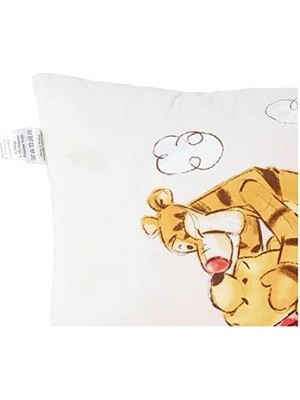 The Pooh Lisanslı Karakter BASKILI%100 Pamuk Kırlent, Çok Renkli, 40X40 cm