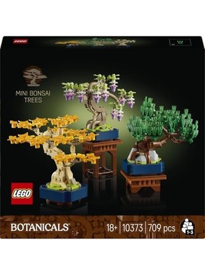 Mini Bonsai Ağaçları 10373 – Bitki Tutkunu Yetişkinler Için, Wisteria ve Siyah Çam Ağaçlarından Oluşan Dekoratif Bitki Modeli, Yaratıcı Hediye Fikri (709 Parça)