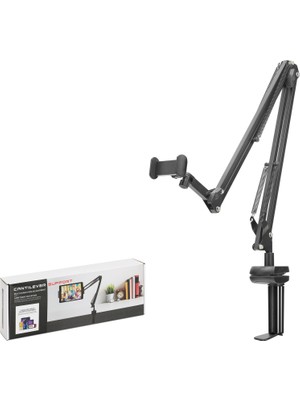 Emh Store Mafsalli Kollu Masa Kenari Telefon ve Tablet Standi - Si̇yah ND1051