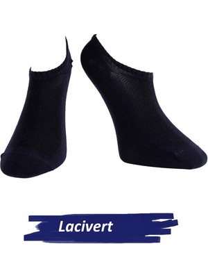 Jiber Erkek Pamuklu Likralı Sneaker Çorap 7701 - 12 Adet