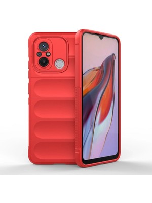 Nexgen Xiaomi Redmi 12C Kılıf Optimum Silikon - Kırmızı