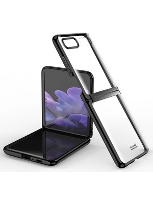 AyrStore Samsung Galaxy Z Flip 4 Kılıf Fold Element Kapak - Siyah