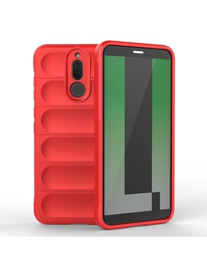 Nexgen Huawei Mate 10 Lite Kılıf Optimum Silikon - Kırmızı