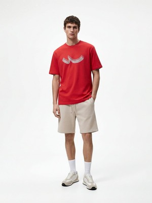 LTB Basic Örme Krem Şort