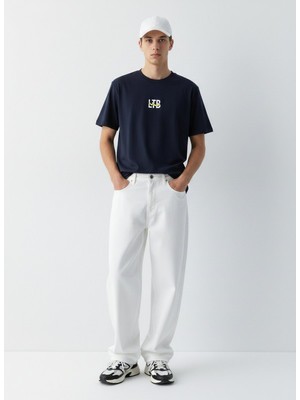 LTB Logo Baskılı Lacivert T-Shırt