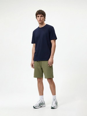 LTB Basic Örme Yeşil Şort