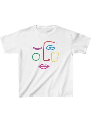 Marsilyan Çocuk Baskılı T-Shirt - Beyaz