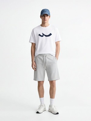 LTB Basic Örme Gri Şort