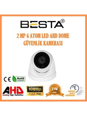 Karahanbey KD-6329 2mp Ahd 1080P Atom LED Dome Güvenlik Kamerası
