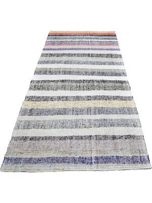 Zehra Abla Halı El Dokuma Görkemli Bukleli Pamuklu Kilim 7058