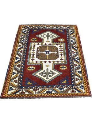 Zehra Abla Halı Vintage El Dokuma Benzersiz Nadir Kars Yörük Yün Halı 7041