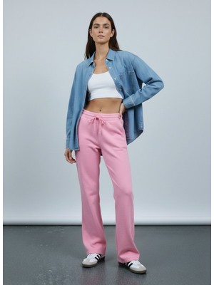 LTB Flare Paça Basic Pembe Eşofman