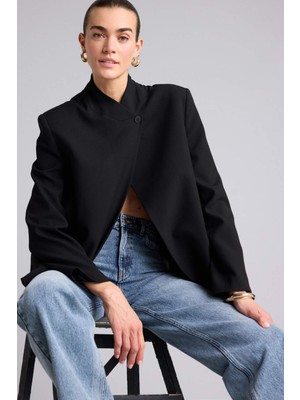 DeFacto Oversıze Hakim Yaka Blazer CEKET H1118AX26SM