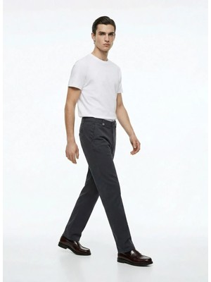 Altınyıldız Classics Normal Bel Dar Paça Slim Fit Antrasit Erkek Pantolon ACE001261511_ATR