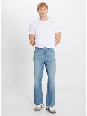 Wrangler Mavi Erkek Oversize Denim Pantolon W179201512588 Mavi Denim Pantolon
