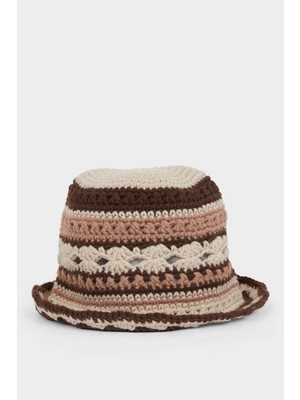 DeFacto Kadın Örme Bucket Şapka G8064AX26SM